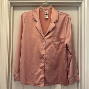In Bloom by Jonquil Satin Pink Pajama Set size Small